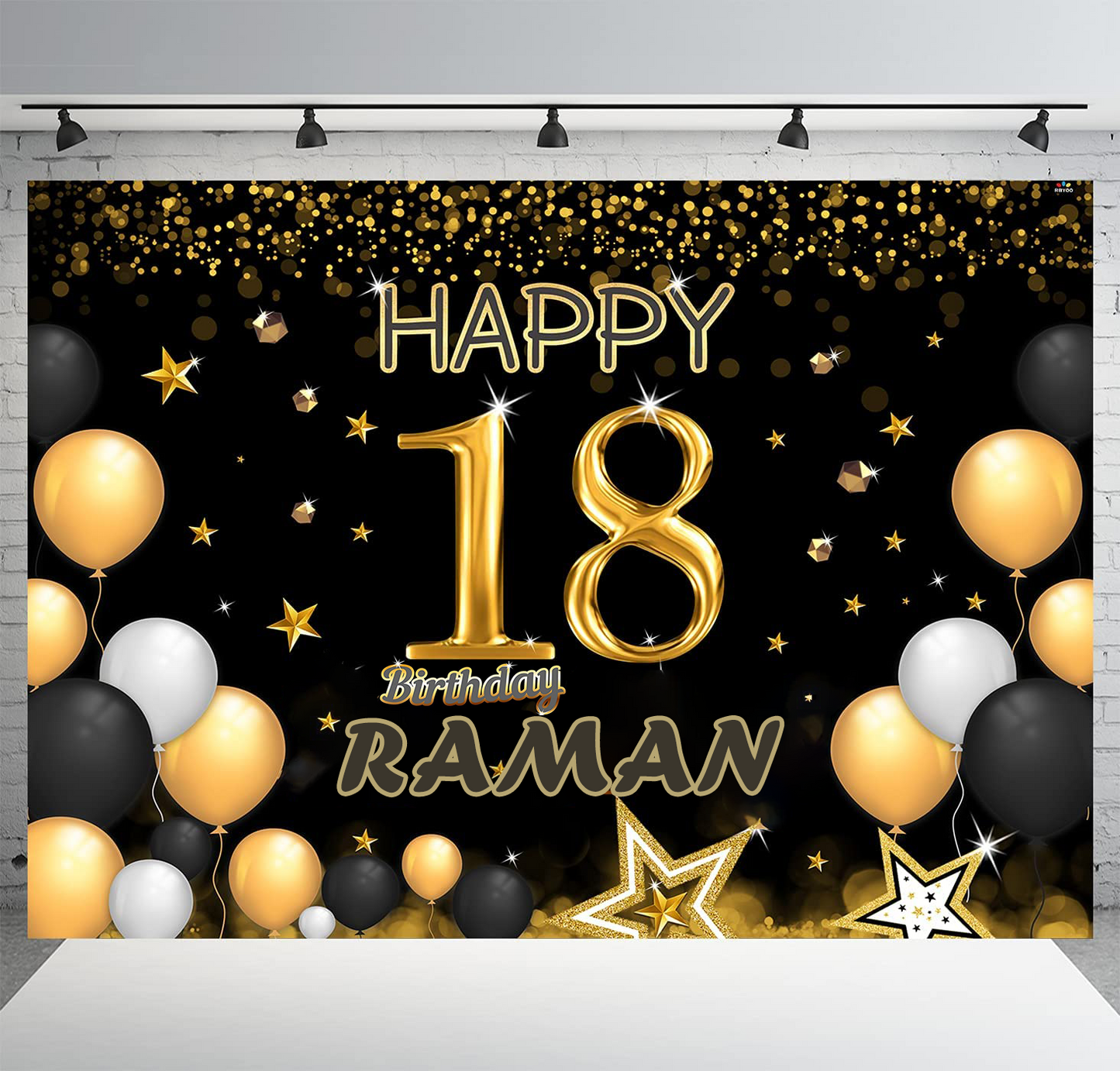 18th Birthday Party Backdrop