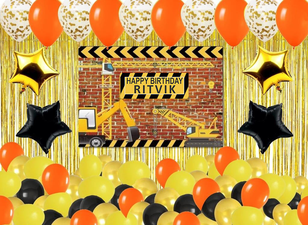 Construction Birthday Complete Party Set