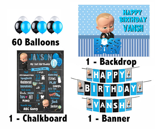 Boss Baby Birthday Party Personalized Complete Kit