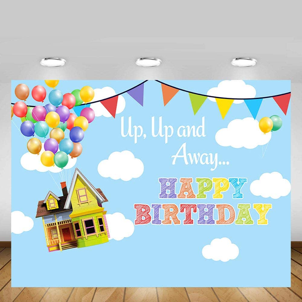 Hot Air Theme Birthday Party Backdrop