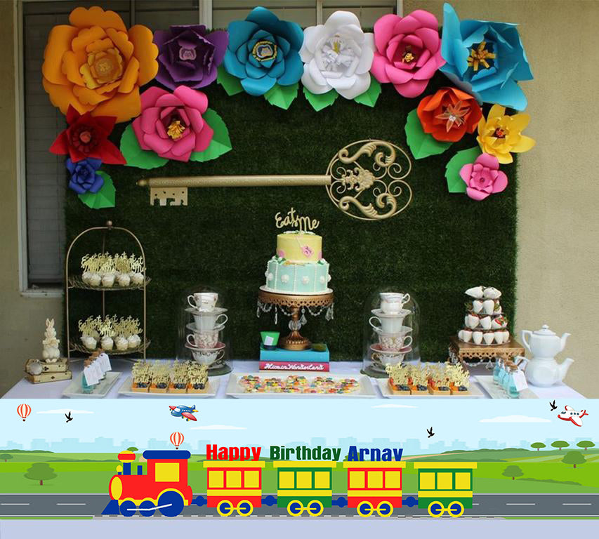 Transport Theme Birthday Long Banner for Decoration