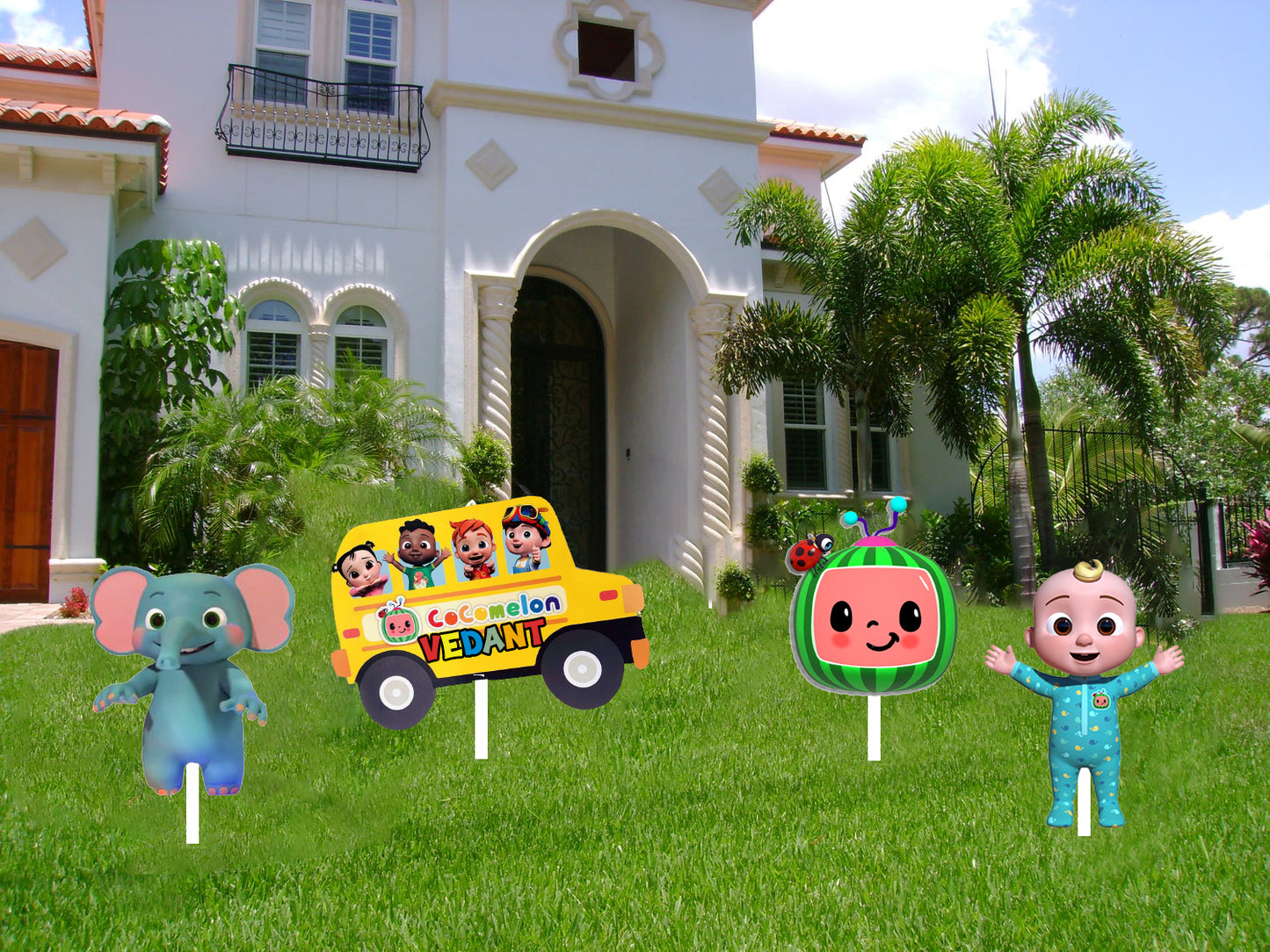 Cocomelon Theme Birthday Party Cutouts