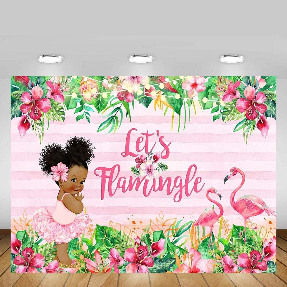 Flamingo Theme Birthday Party Backdrop