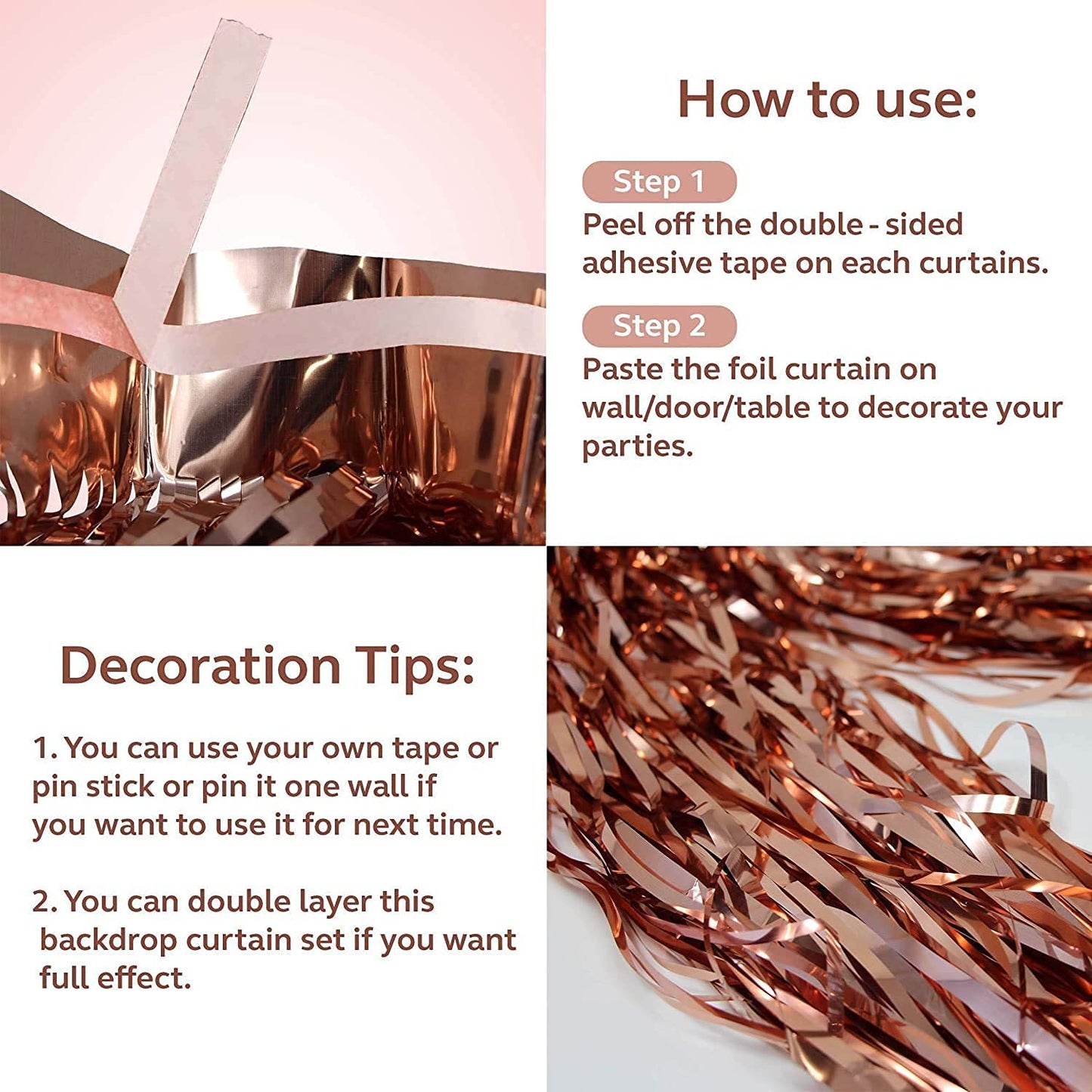 Rose Gold Birthday Party Decorations