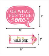 One is Fun First Birthday Party Photo Booth Props Kit