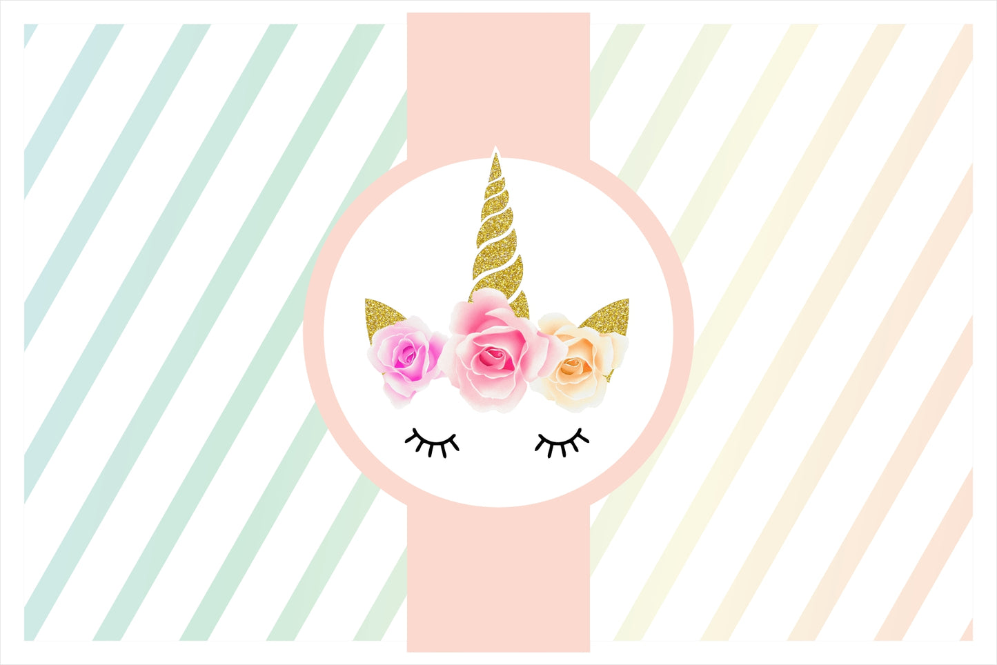 Unicorn Theme Birthday Party Table Mats for Decoration