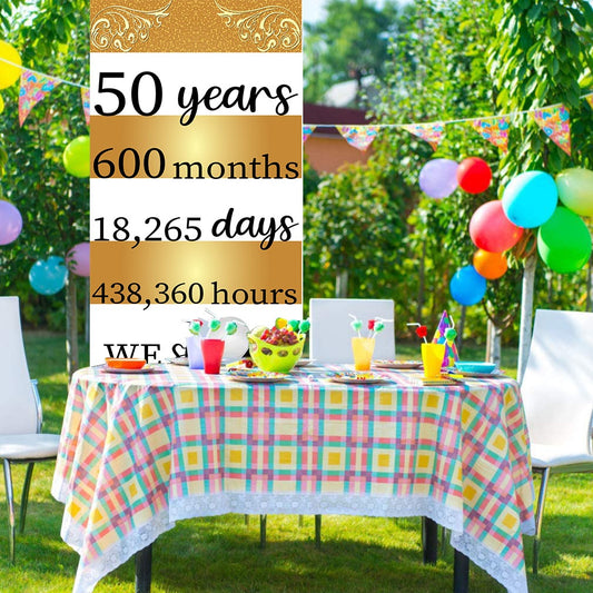 50th Anniversary Customized Welcome Banner Roll up Standee (with stand)