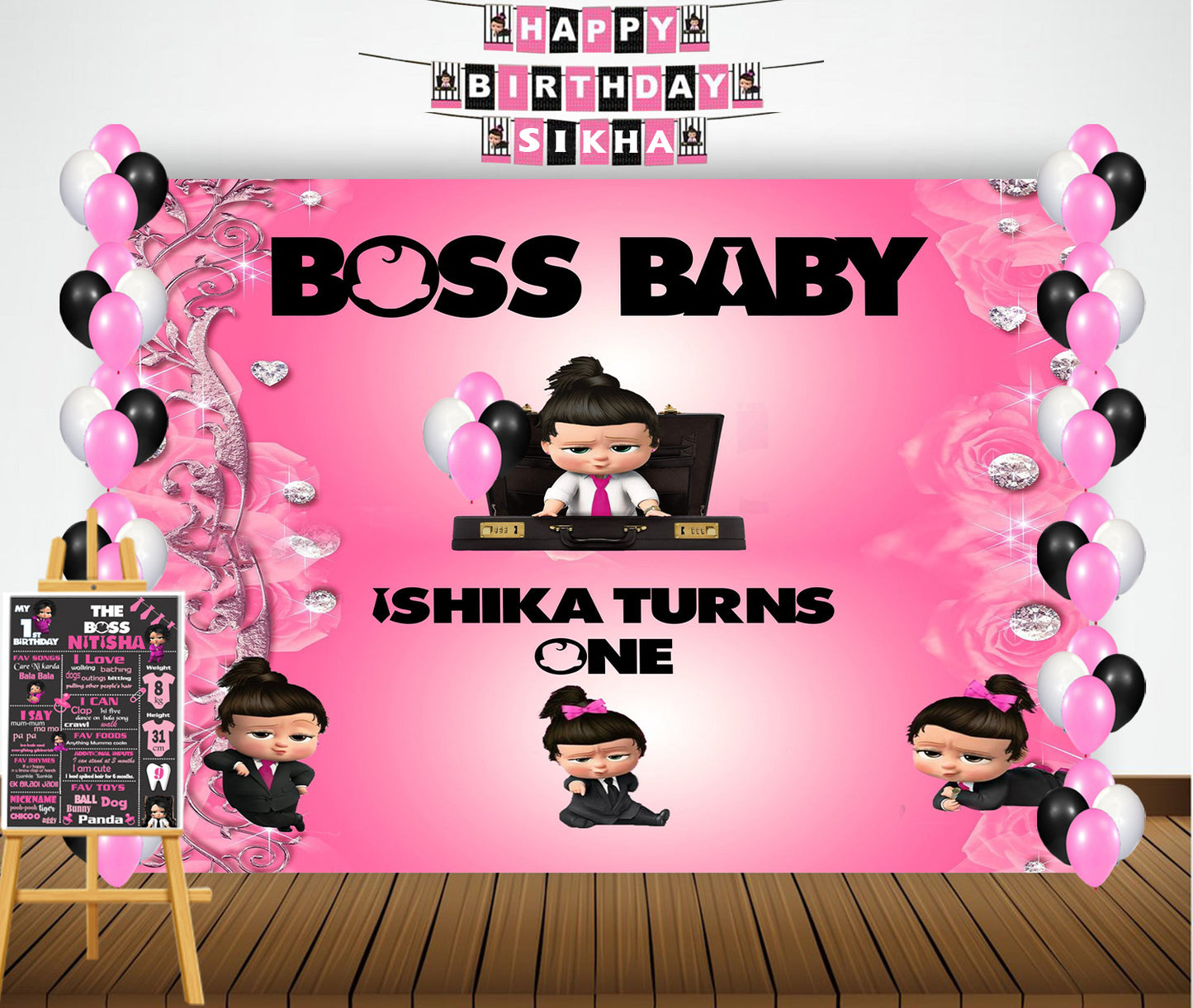 Boss Baby Girl Birthday Party Personalized Complete Kit