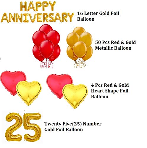 25th Anniversary Party Decoration Kit
