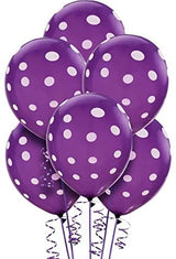 Purple Polka Dot Party Balloons-Birthday Parties,