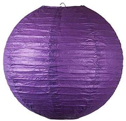 Pink ,Green And Purple Tissue Paper Pom Poms And Paper Lanterns -Birthday Party Decorations