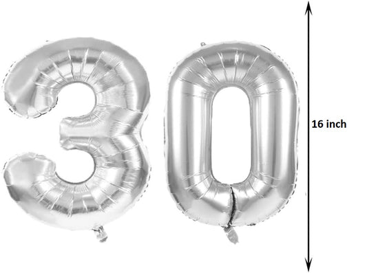 Silver 30th Birthday Decorations Party Supplies
