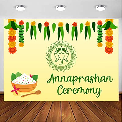 Annaprashan Ceremony Boys Backdrop Banner Decoration