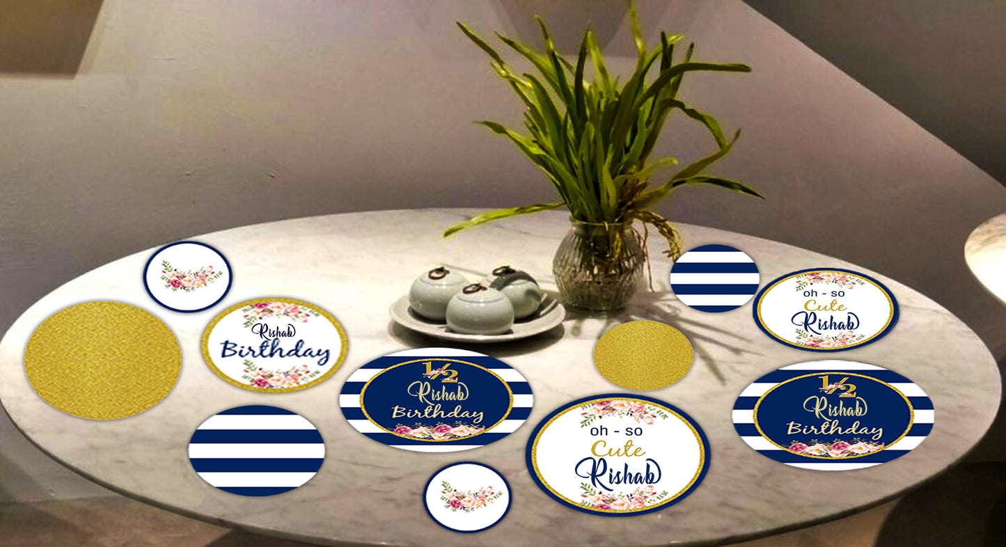 Half Birthday Party Table Confetti