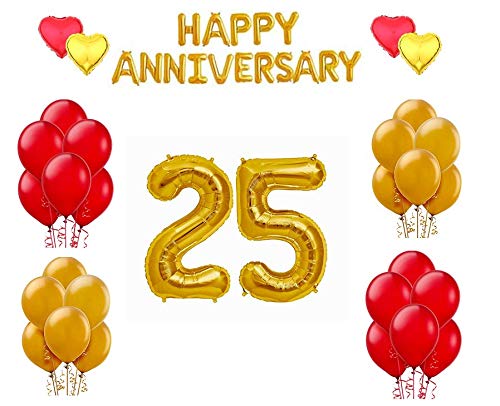 25th Anniversary Party Decoration Kit