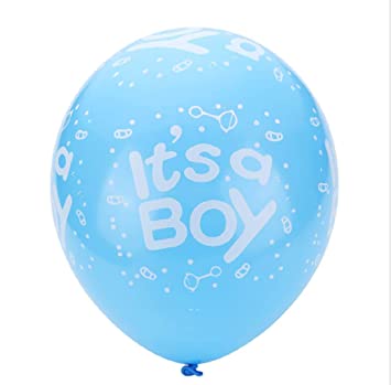 It's A Boy Latex Party Balloon New Born Baby Boy Decorations