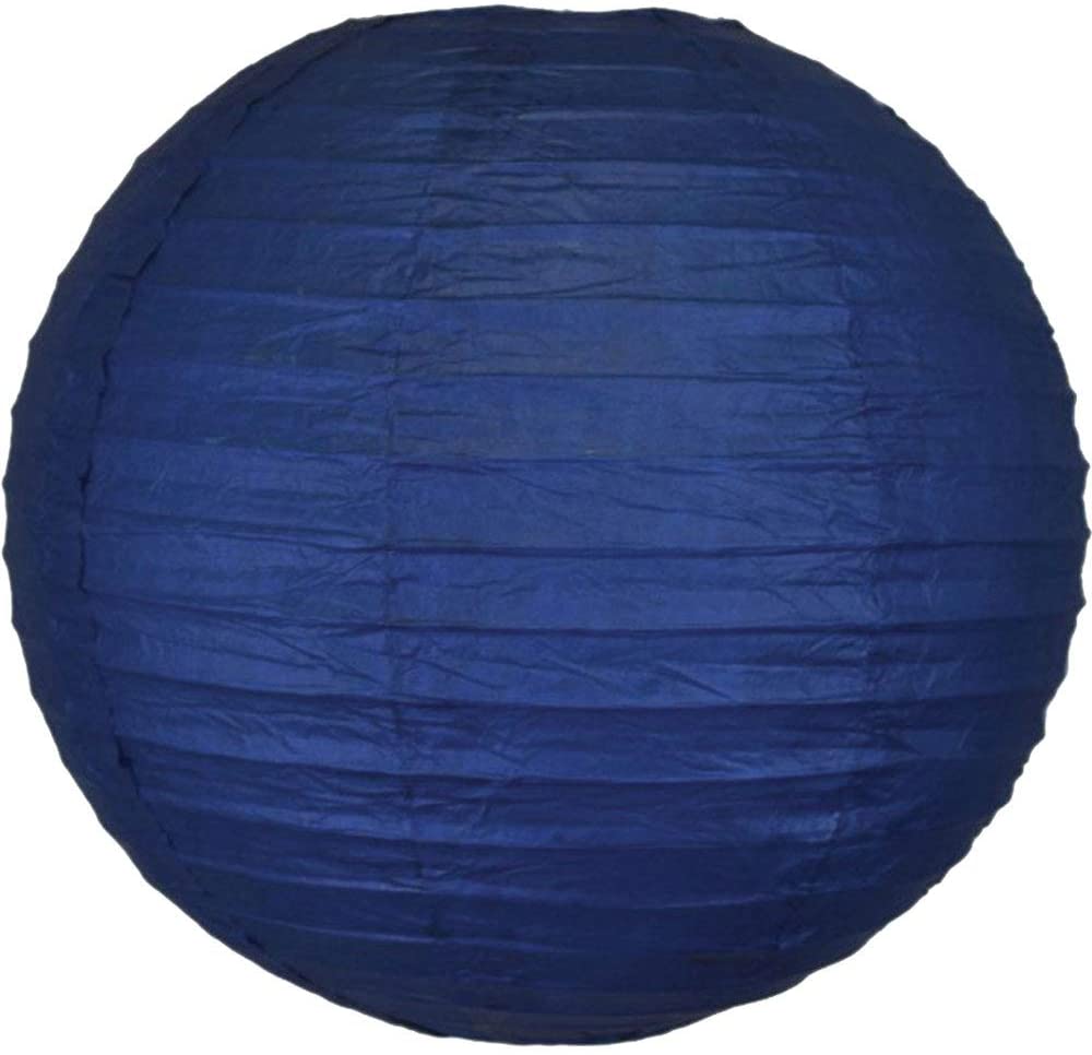 Dark Blue, Light Blue And White Paper Lanterns -12"Inch