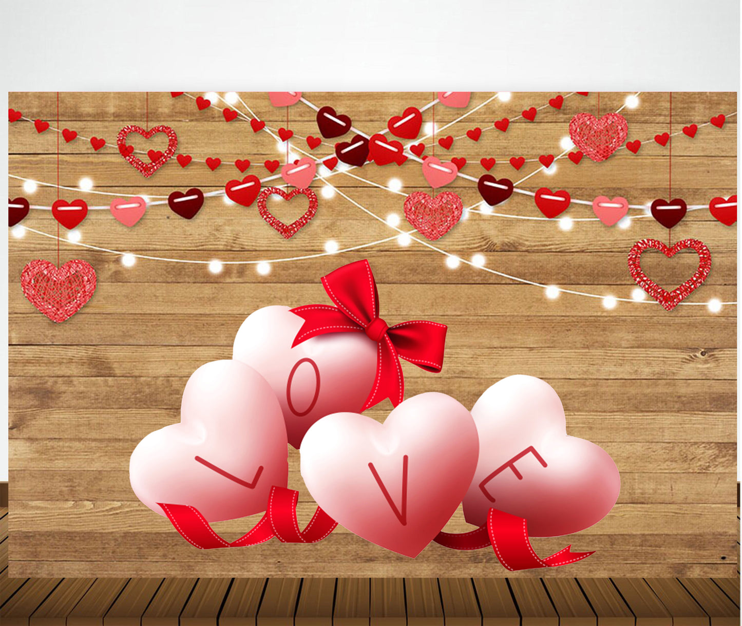 Valentine Party Backdrop for Decoration