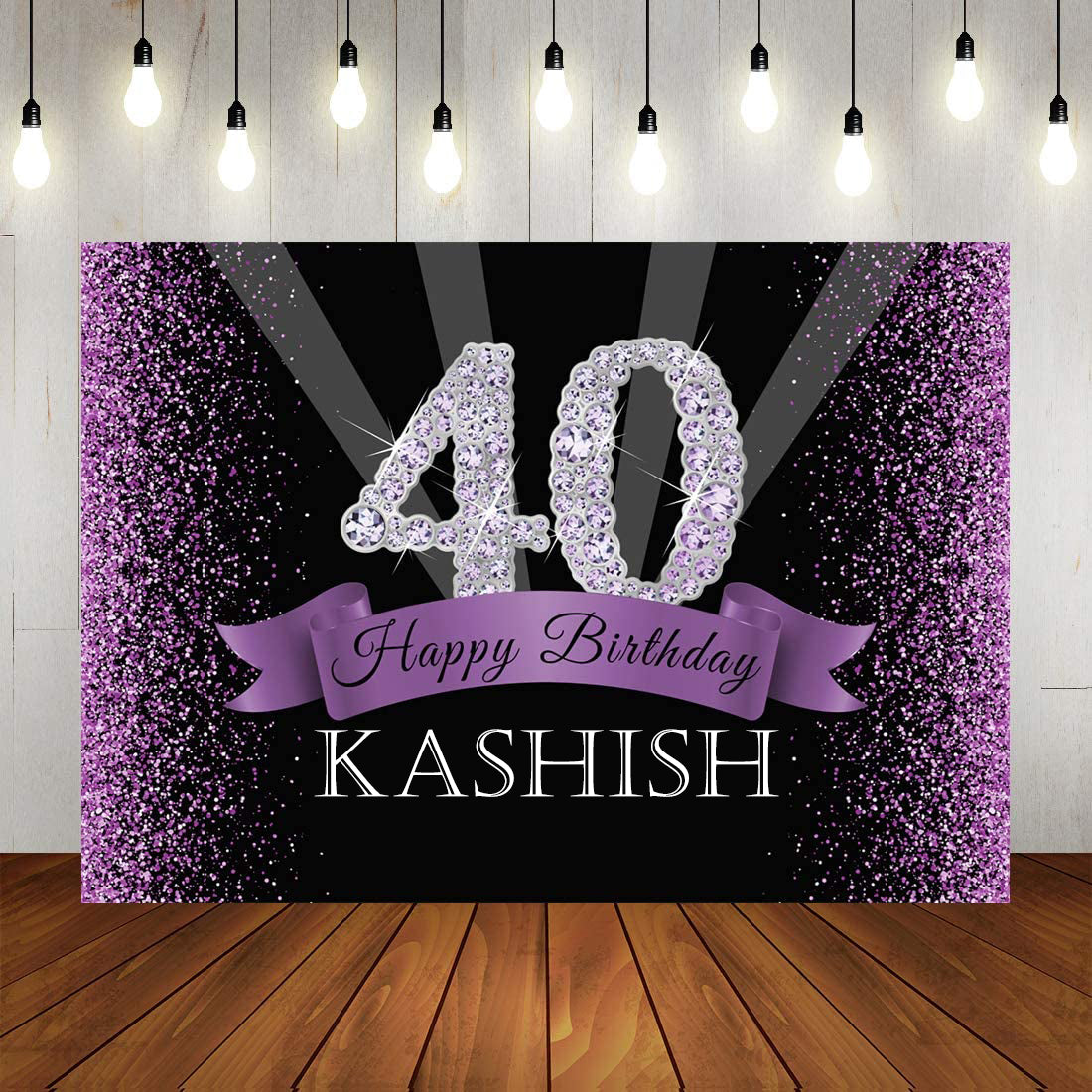 40th Birthday Party Backdrop