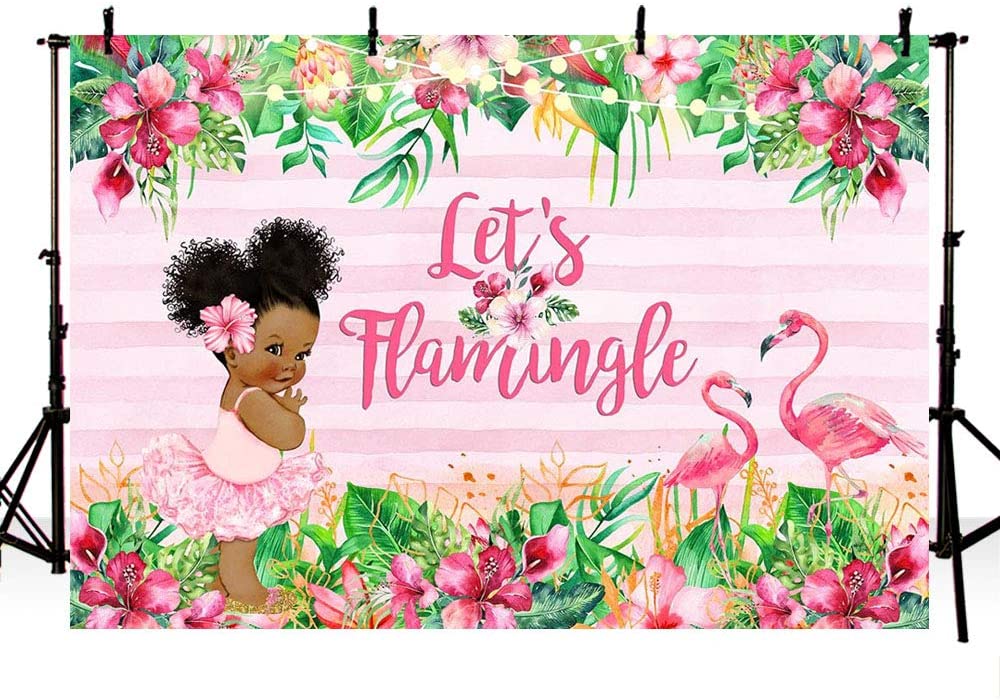Flamingo Theme Birthday Party Backdrop