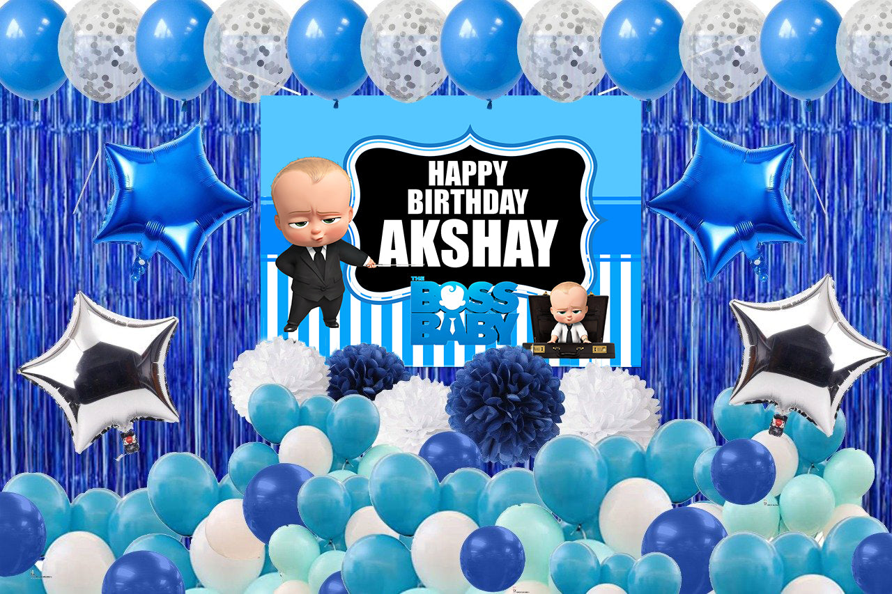Boss Baby Theme Birthday Party Complete Set