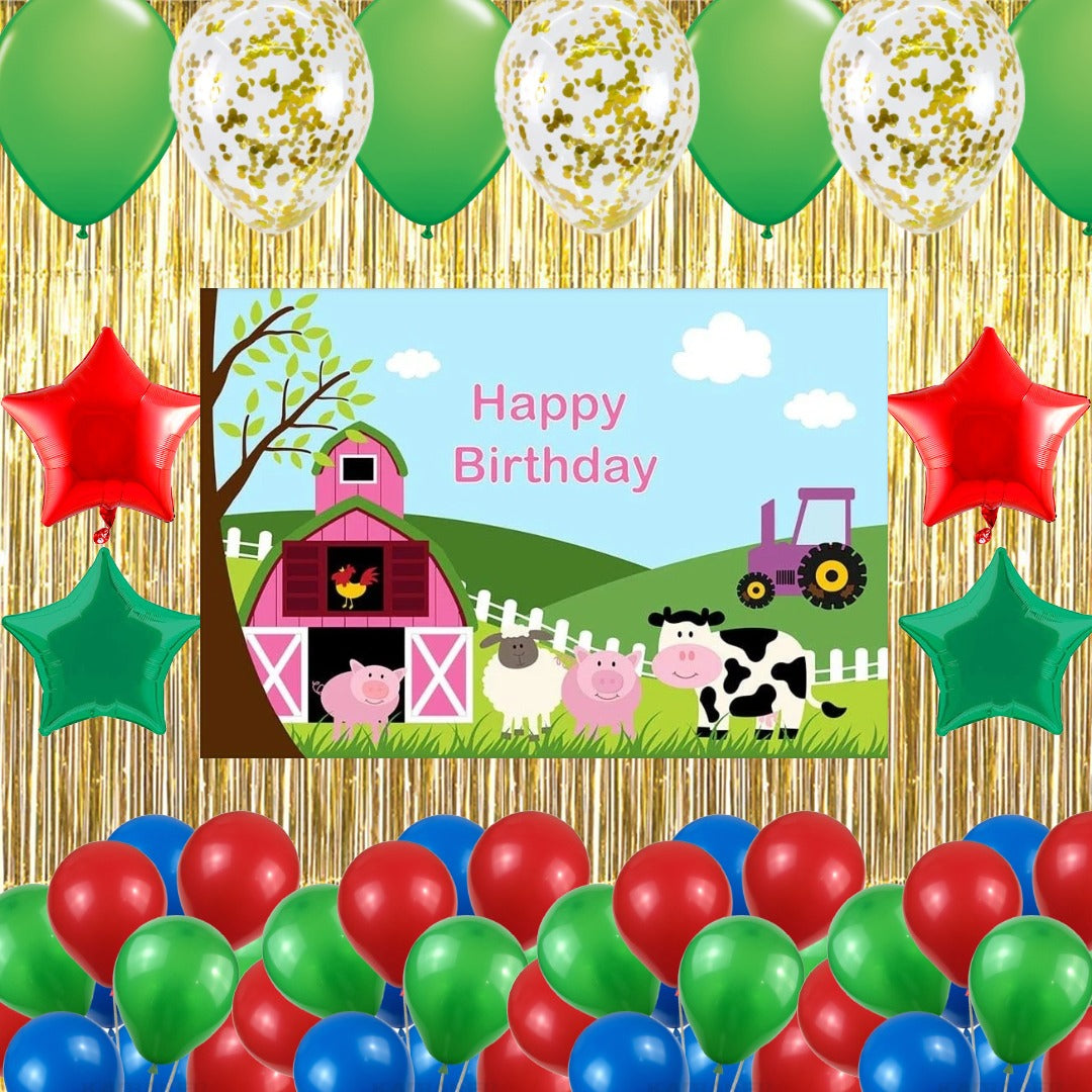 Farm Animal Theme Birthday Party Complete Set