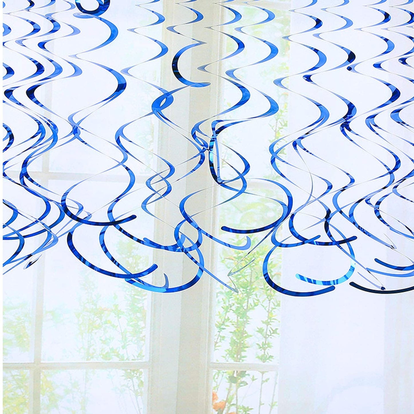 Blue Gold Party Balloons And Decorations Combo Party Kit