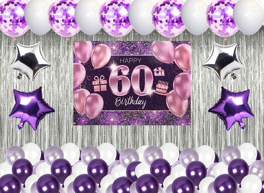 60th Birthday Party Complete Party Set for Adults