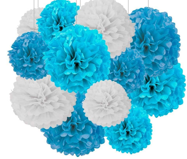 Pompom Flower Decoration  for Baby Shower, Baby Welcome or  Birthday Party