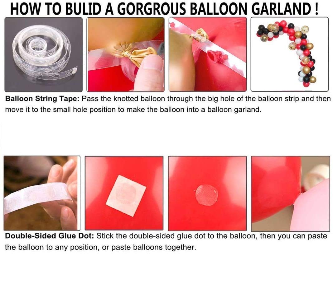 Balloon Arch Kit -Latex Balloons And Confetti Balloons