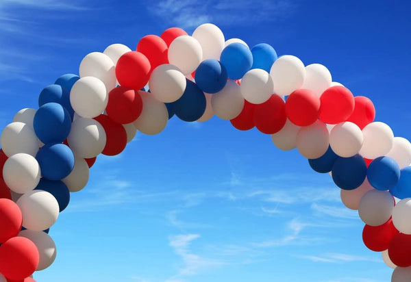 Red White And Blue Latex Balloon For Birthday Parties,,Nautical Party , Super Heroes Party