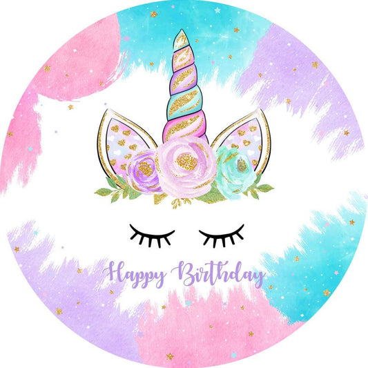 Unicorn Theme Birthday Party Backdrop