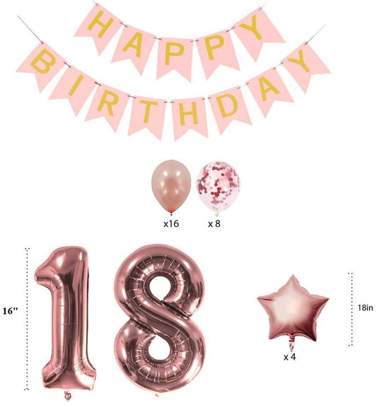 18th Birthday Decoration Party Supplies