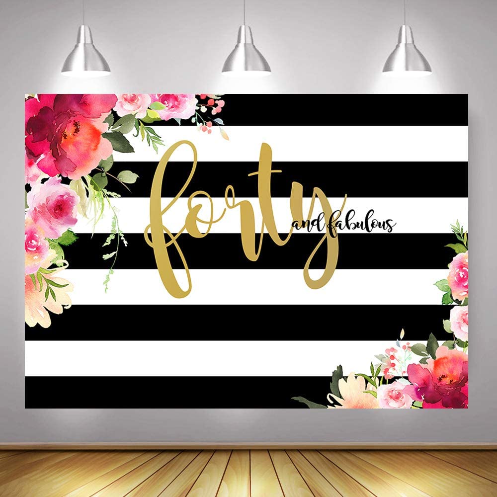 40th Birthday Party Backdrop