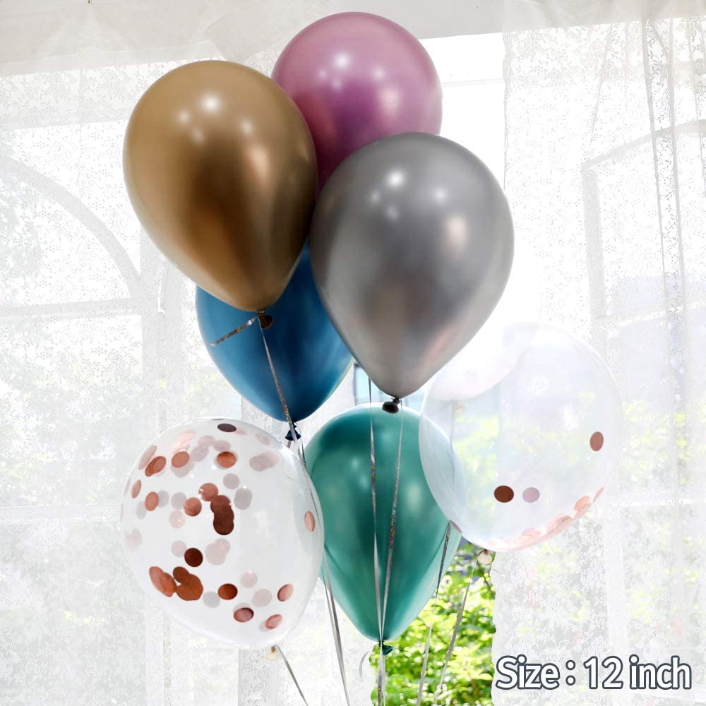 First Birthday Decorations Chrome Balloons