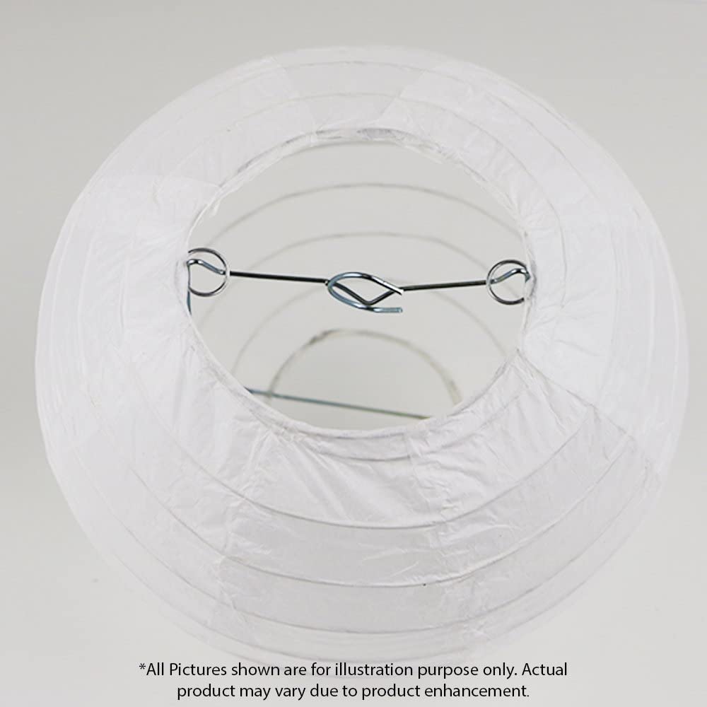White Paper Lanterns -12"Inch Great For Birthday Parties, Weddings Or Baby Shower