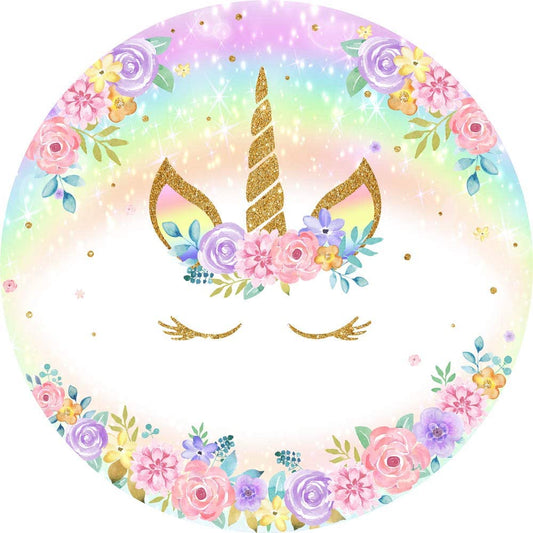 Unicorn Theme Birthday Party Backdrop