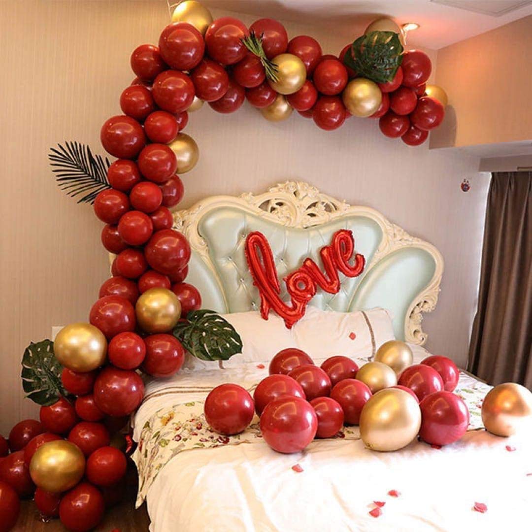 Anniversary Latex Balloons Combo Kit For Decorations