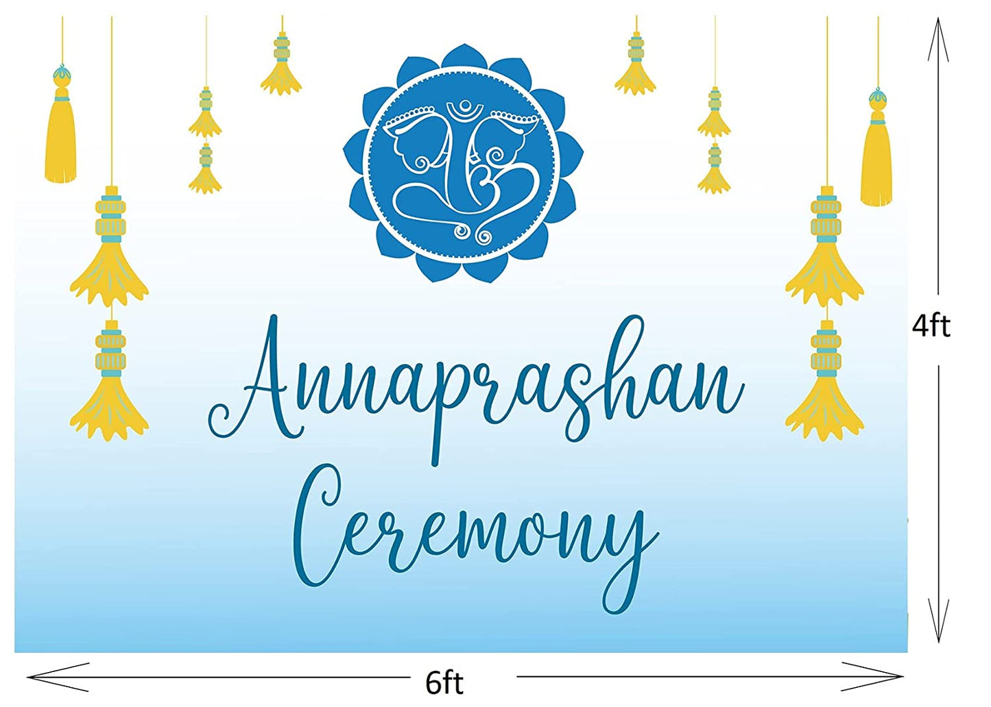 Annaprashan Ceremony Boys Backdrop Banner Decoration
