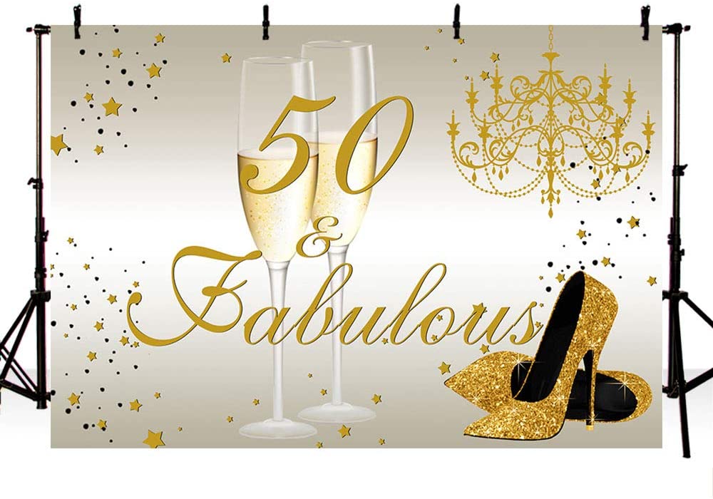 50th Birthday Party Backdrop