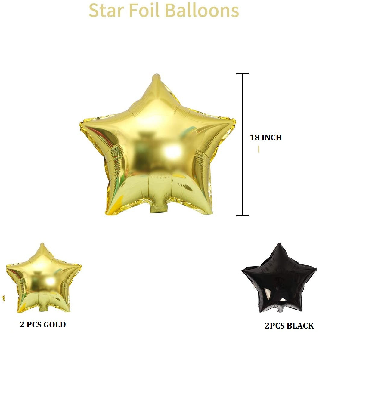 40th Birthday Party Golden and Black Decoration Kit