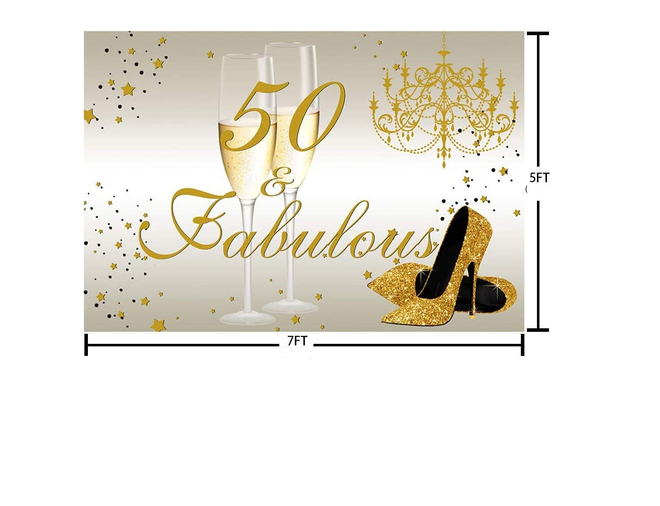 50th Birthday Party Backdrop