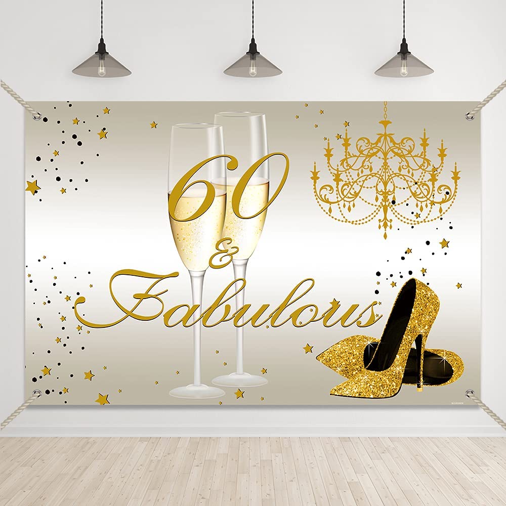 60th Birthday Party Backdrop