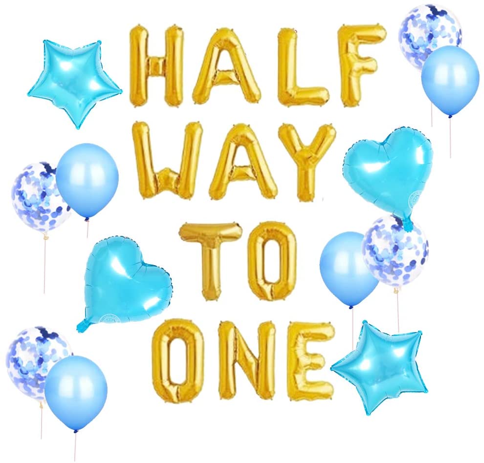 Half Way To One Decorations For Boy