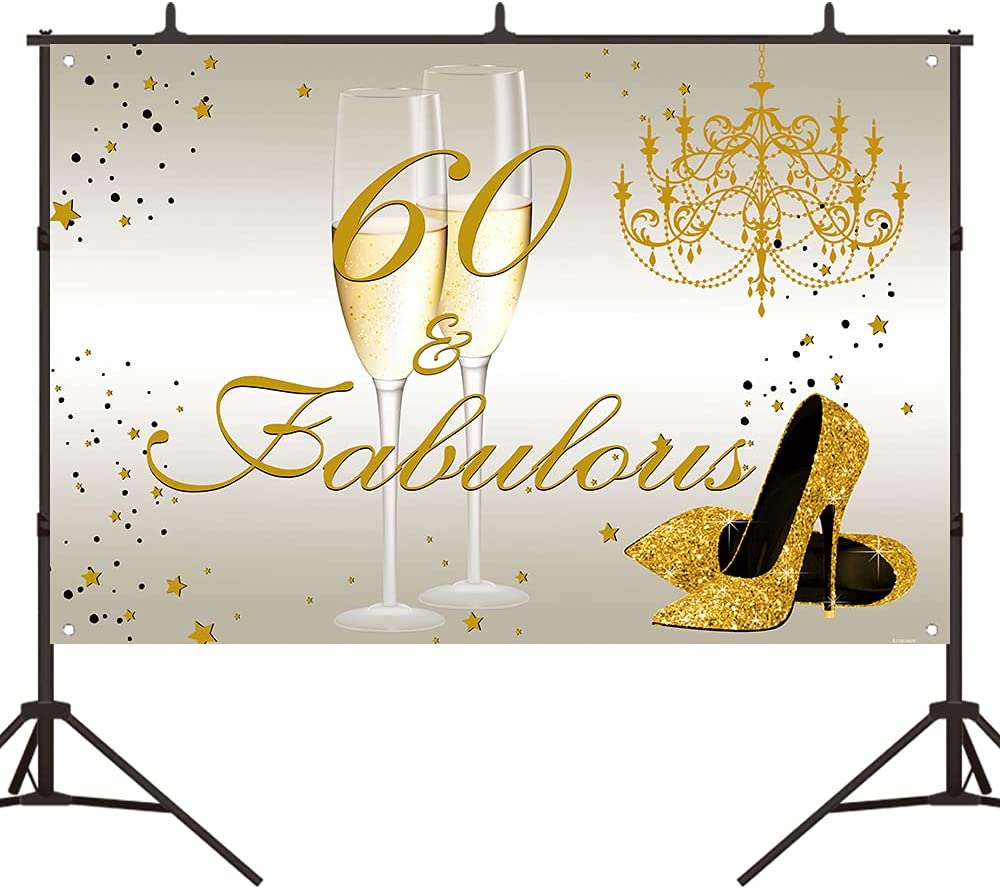 60th Birthday Party Backdrop