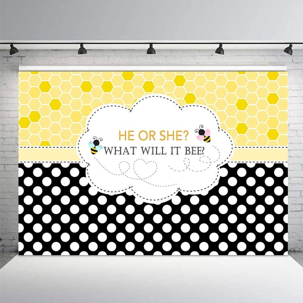 Baby Shower What It Will Bee Backdrop