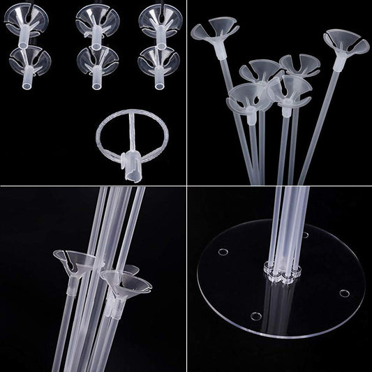 Balloons Stand Kit - Set of Table balloon Holder With 7 Balloon For Decoration