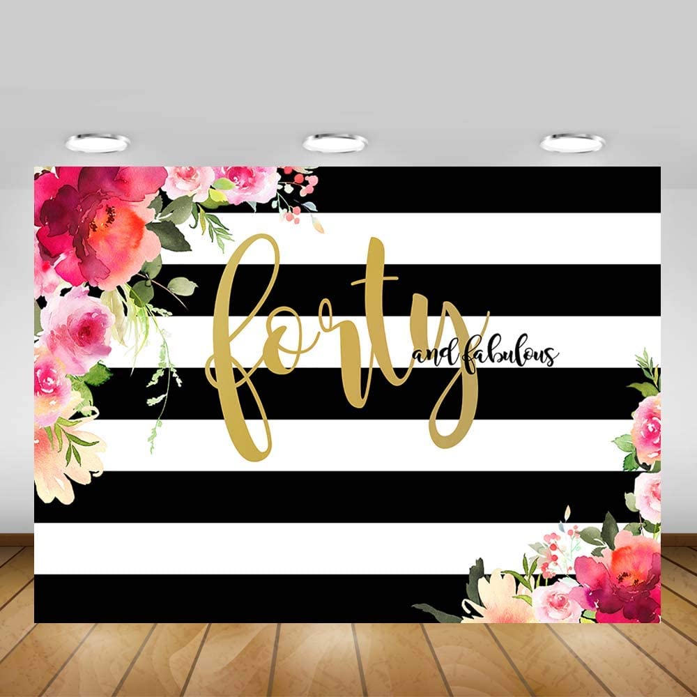40th Birthday Party Backdrop