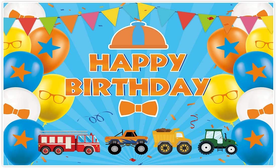 Construction Birthday Party Backdrop