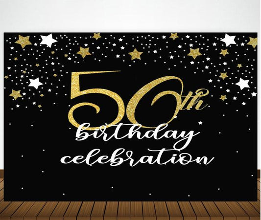 50th Birthday Party Backdrop